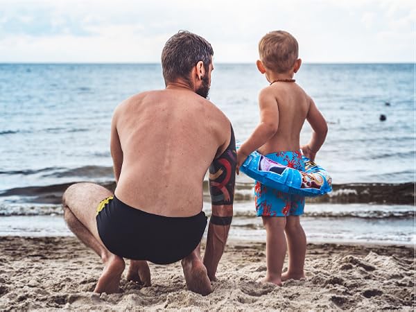 boys swim trunks with compression liner