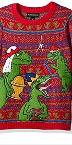 Boys christmas sweater, funny christmas sweater for boys, dinosaur Christmas sweater, funny xmas 