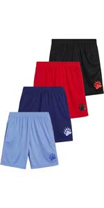 Black Bear Boys'' Active Shorts – 4 Pack