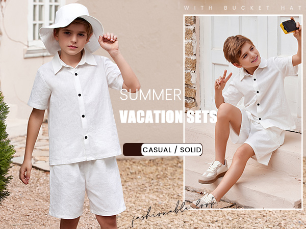 Boys Vacation Short Sets