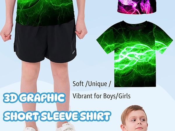 fashionable video game short-sleeved boys shirts