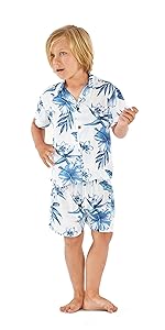 Hawaii Hangover Boy''s Hawaiian Cabana Seta Matching Sets