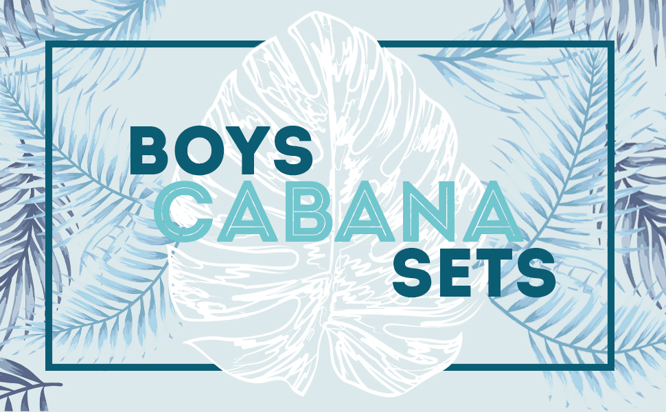 Hawaiian Boys Matching Cabana Sets Shirts Shorts Hawaii Hangover