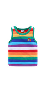 Rainbow Stripe Tank Top