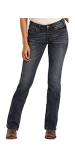 Rock and Roll Cowgirl Mid Rise Extra Stretch Jeans