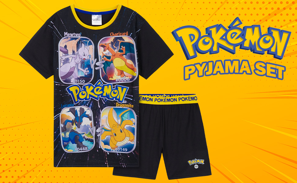 Pokemon Boys Short Pyjamas Set