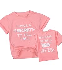 Big Sister Announcement Shirt Toddler Promoted to Big Sister Tshirts to Be A Big Sister Casual Tops