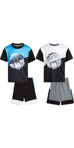 Boys 4-Piece Performance Short Set