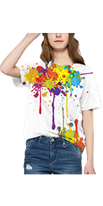 3D Paint Graphic Shirts