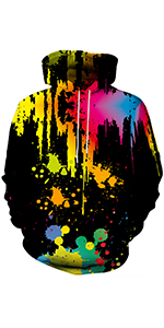 3D Colorful Designed Hoodies