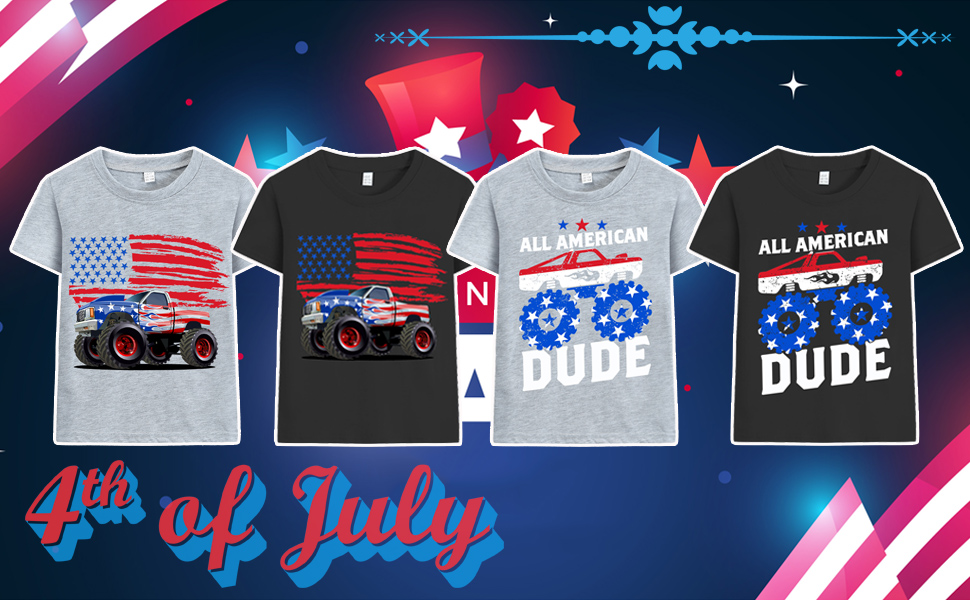 Independence Day T-Shirts for Toddler Boy Girls