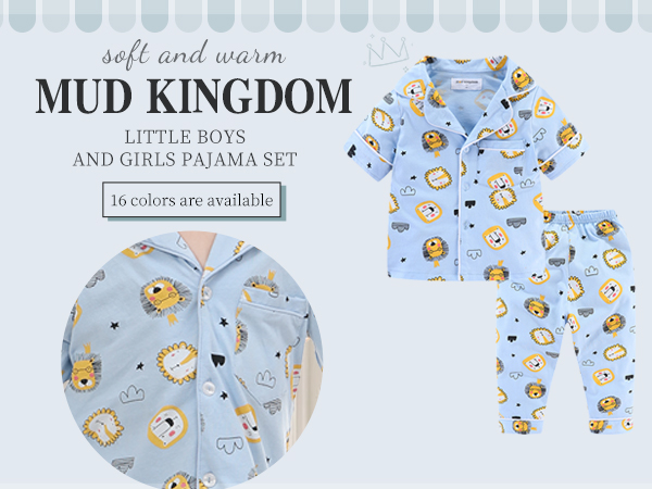 Mud Kingdom Little Boys and Girls Pajama Set