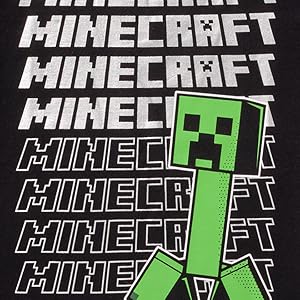 Close up of Creeper design on front of t-shirt