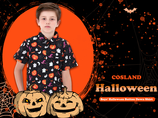 halloween button down shirt