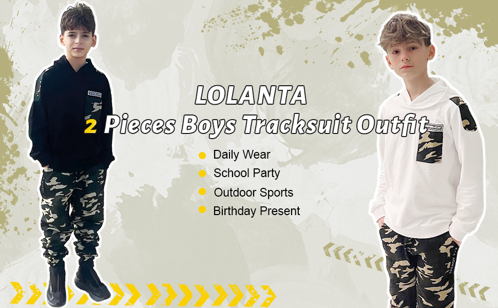 boys hoodie and pants sets