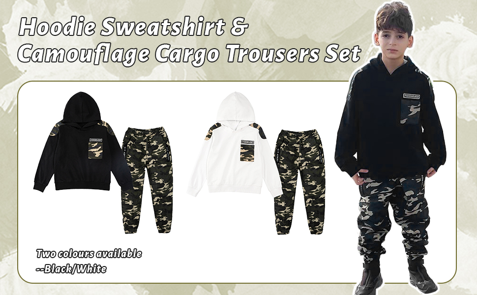 boys hoodie and pants sets