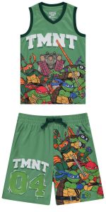 Boys Ninja Turtles Basketball Jersey and Shorts Set