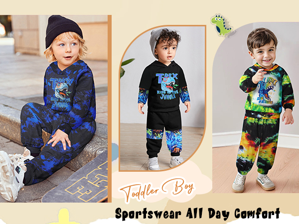 Toddler Boy Clothes 2T-3T-4t-5t-6t Boys Clothes Fashion Fall Winter Outfit Cool Dinosaur Print