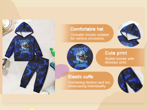 Toddler Boy Clothes 2T-3T-4t-5t-6t Boys Clothes Fashion Fall Winter Outfit Cool Dinosaur 