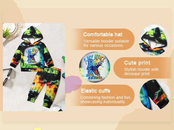 Toddler Boy Clothes 2T-3T-4t-5t-6t Boys Clothes Fashion Fall Winter Outfit Cool Dinosaur 