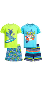 Boys'' Rashguard Set - 4 Piece