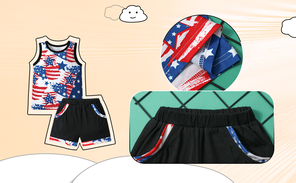 4th of July Baby Boy Outfits, Independence Day Baby Boy Clothes