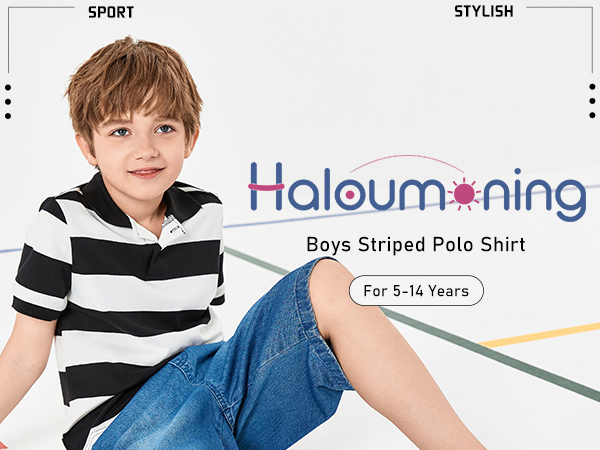 Boys Striped Polo Shirts