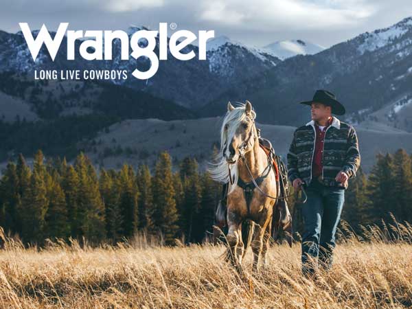 The apparel of cowboys for over 70 years, only from Wrangler.