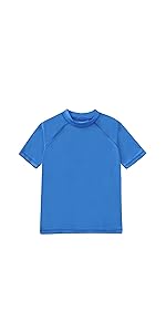 Boys UPF 50+ Short Sleeve Rash Guard Shirt