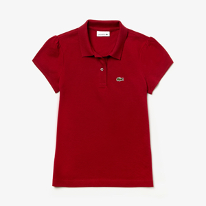 girl''s polo shirt; Lacoste kids polo shirt; kids polo shirt