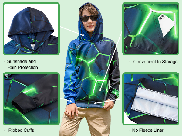 Green Lava Hoodies for Kids