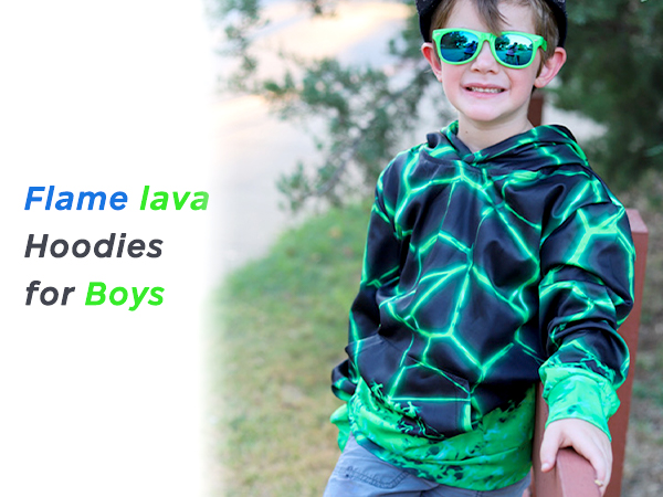 Flame Lava Hoodies for boys