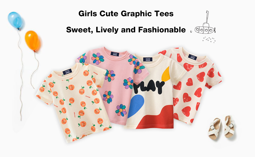 Girls Coloful Tshirts