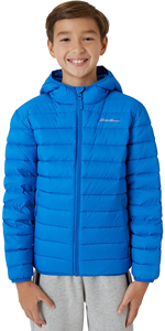 Eddie Bauer Kids'' Jacket - CirrusLite Weather Resistant Insulated Quilted Bubble Puffer