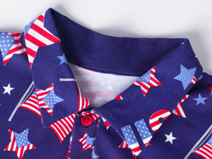 4th of July polo shirt