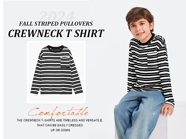 2024 fall striped pullovers