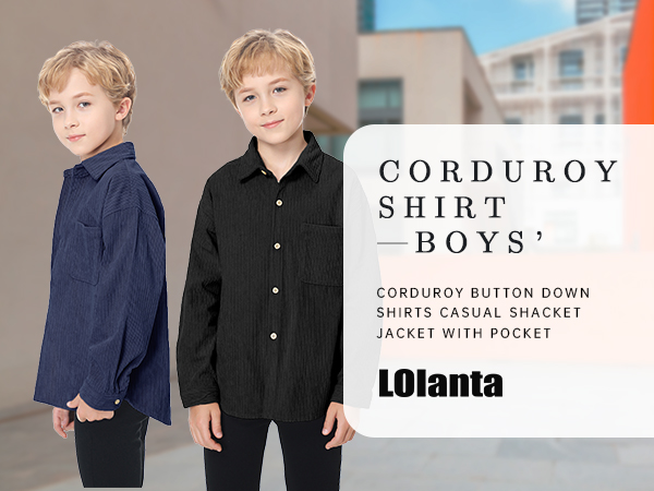 boys corduroy shirts