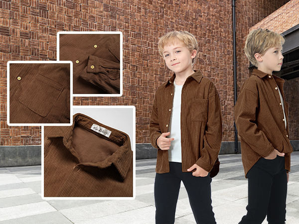 boys corduroy shirts