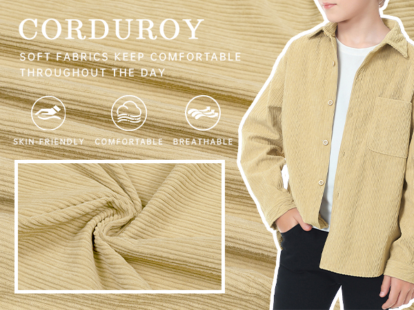 boys corduroy shirts