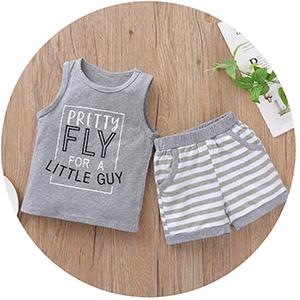 Cute boys Summer clothes set soft and comfortable outfits spring summer suit