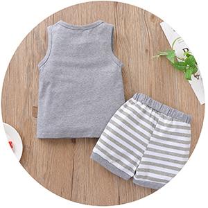 Summer Cute Baby boys Clothes Set Fahion Toddler Boys Outfits Sunsuit Playwear