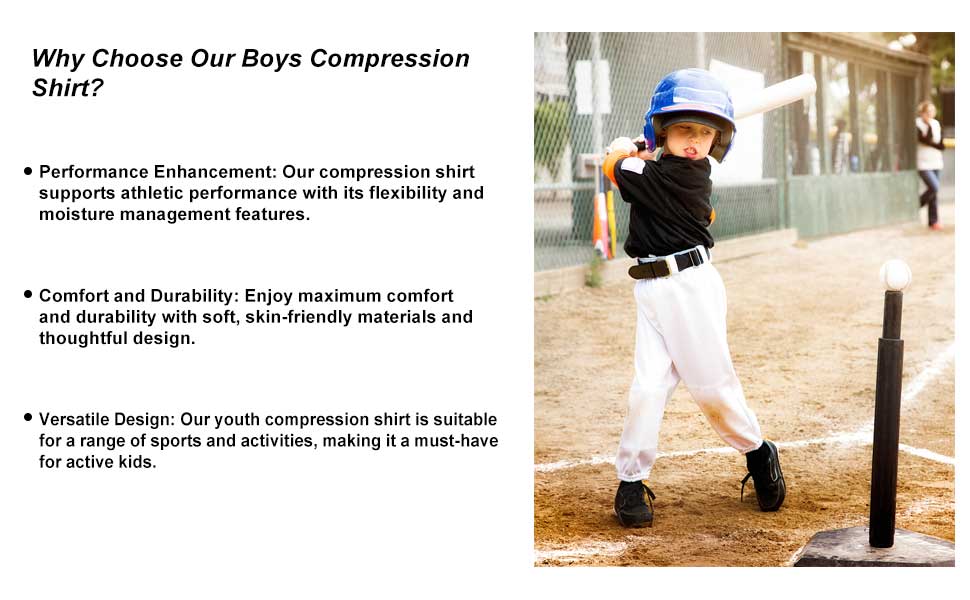 compression shirt kids