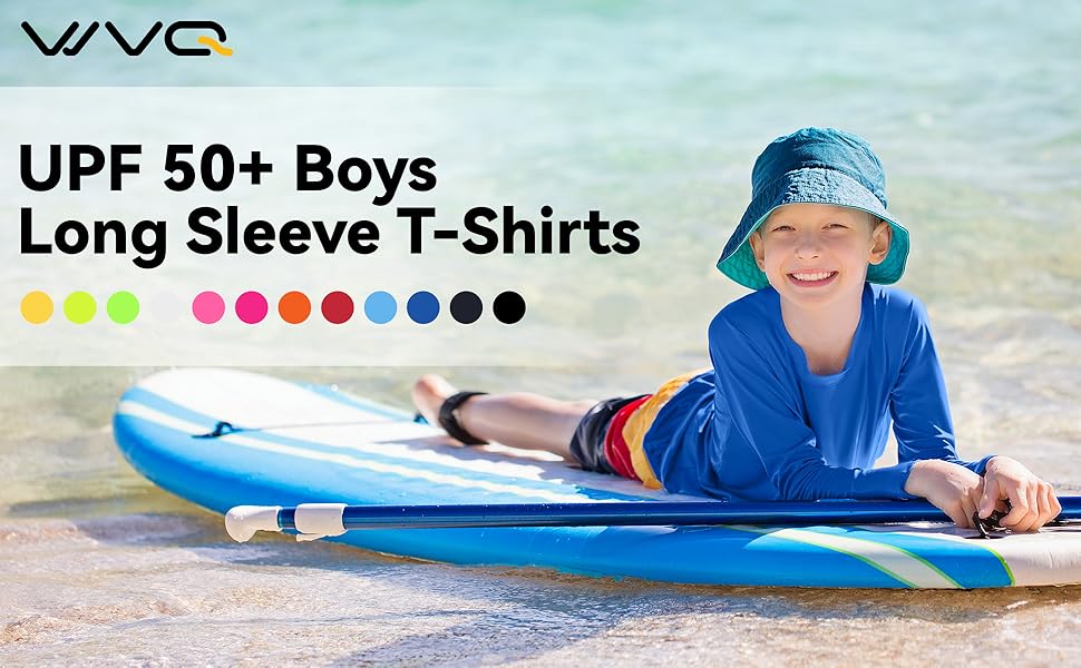 Youth Neon Shirts Dry Fit Long Sleeve Athletic T-Shirts