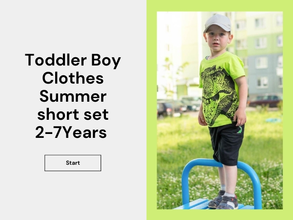 toddler summer short set