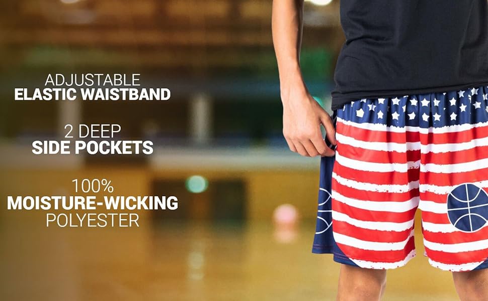 basketball athletic shorts key features 