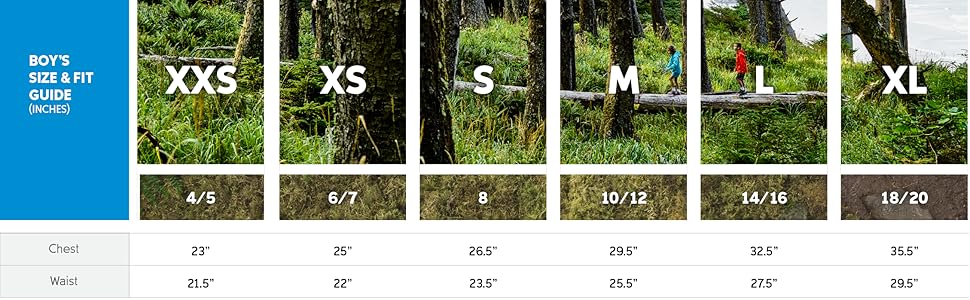 Kids vest size and fit guide