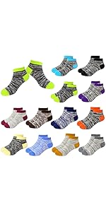 12 Pairs Ankle Athletic Socks