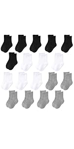 18 Pairs Toddler Boys Girls Short Socks Breathable Cotton Kids Socks