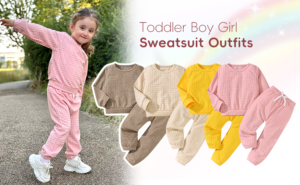 toddler boy girl sweatsuit outfits