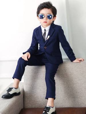 Boy Slim Fit Suit Blazers Outfit